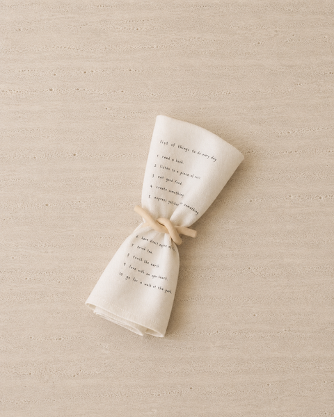 TO DO LIST NAPKIN