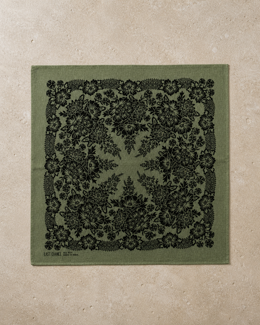 NATURAL DYE SILK BANDANA