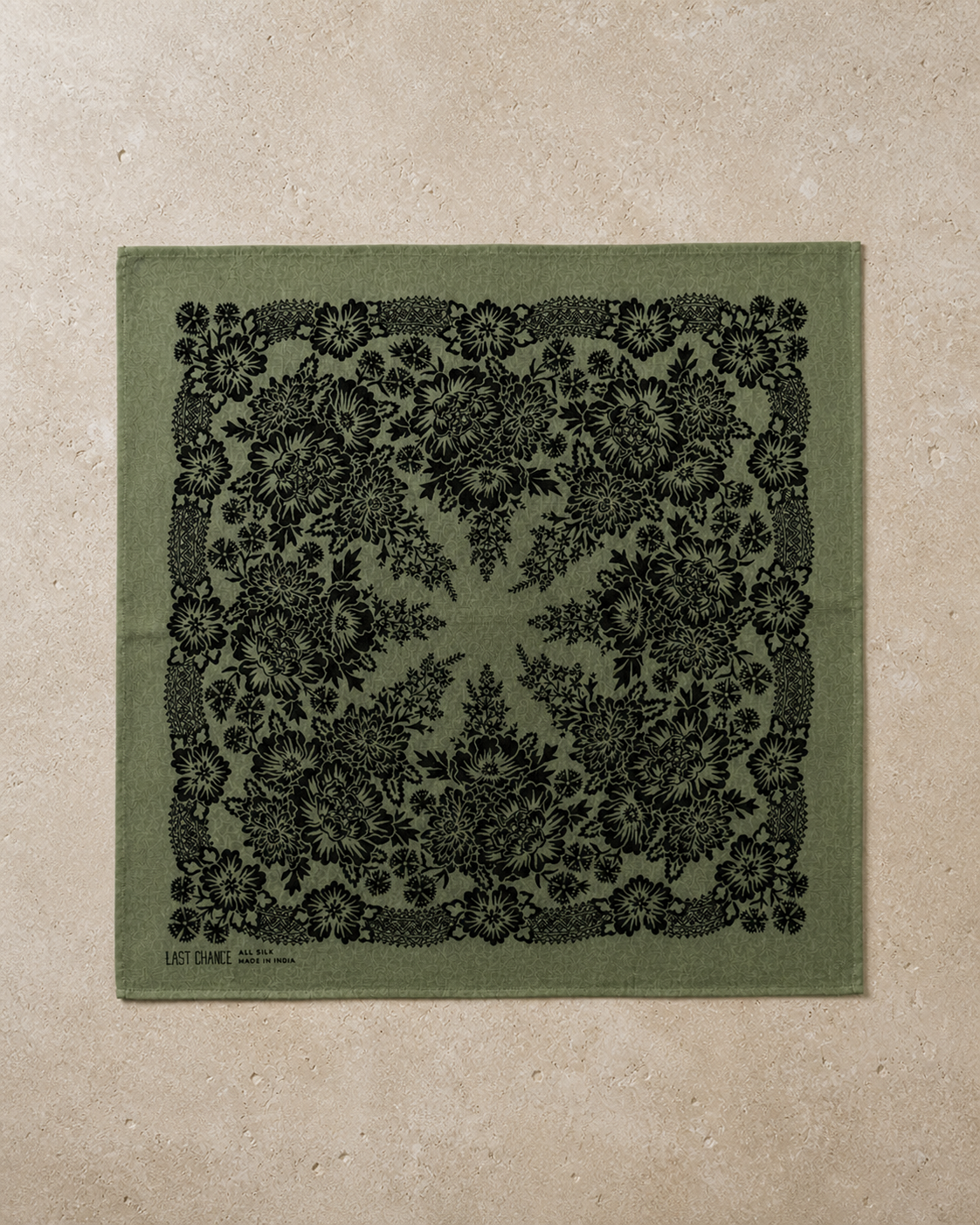 NATURAL DYE SILK BANDANA