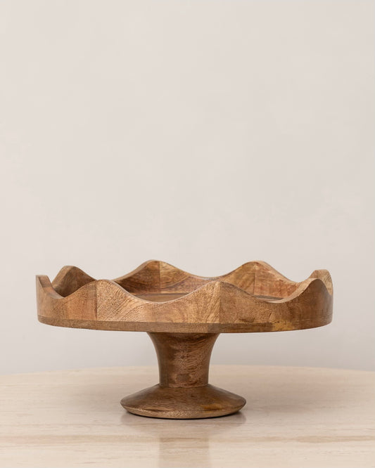 SCALLOPED WOODEN STAND