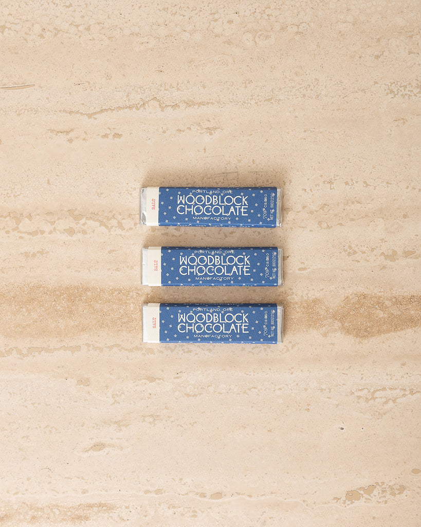 WOODBLOCK CHOCOLATE BAR - SALT