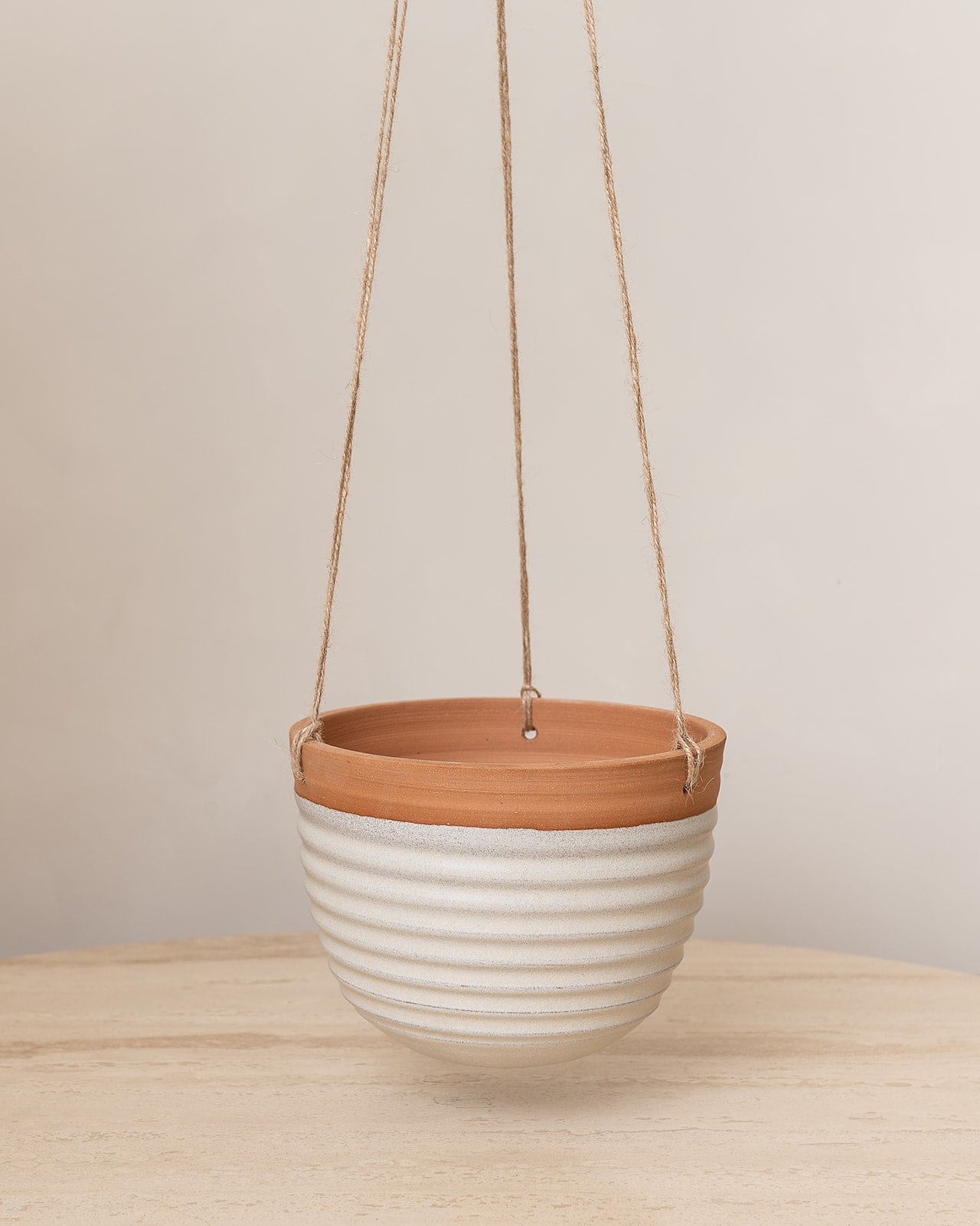 HANGING HANDMADE POTTERY PLANTER