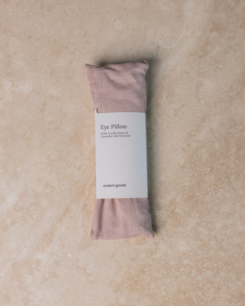AROMATHERAPY EYE PILLOW W/LAVENDER - PEACH